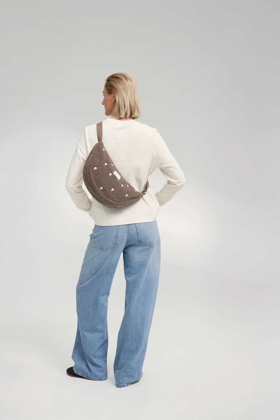 Teddy Adult-Gürteltasche | Braune Hearts - Image 10