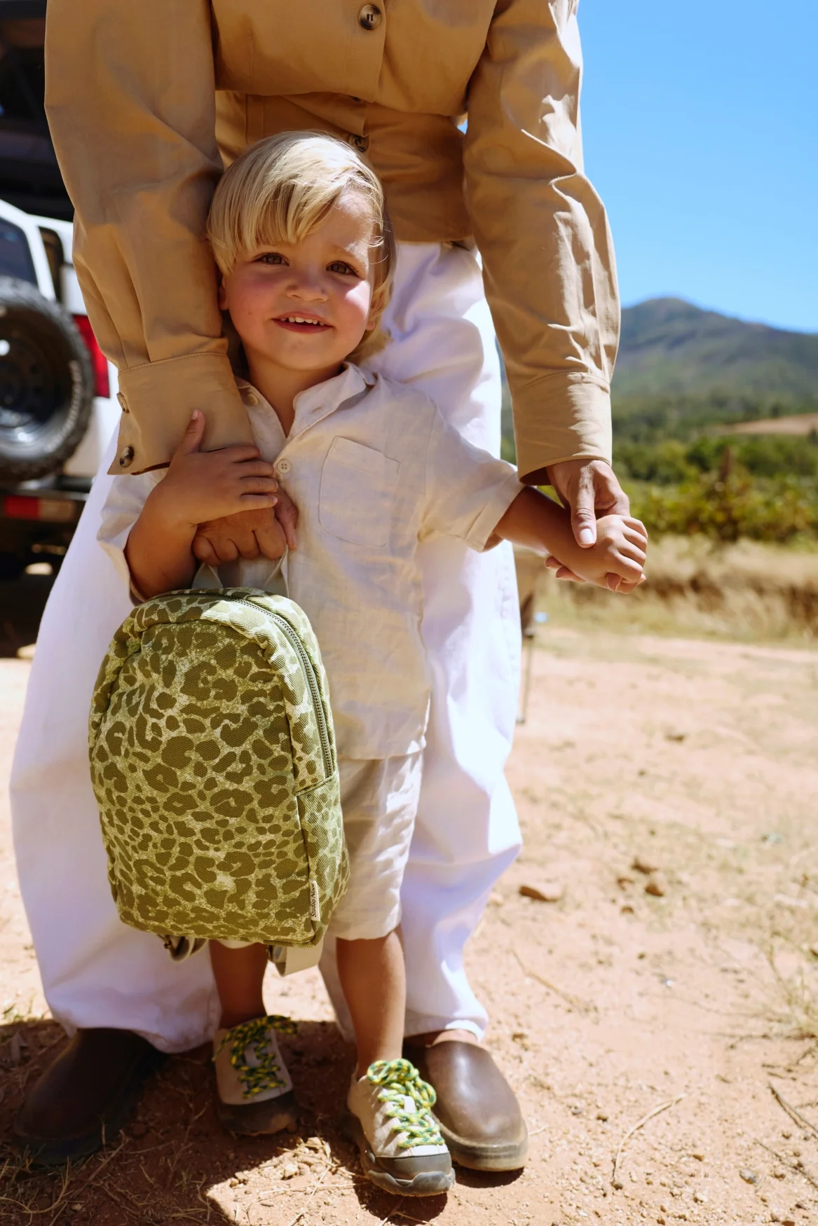 Green Leopard Cotton Mini-Rucksack - Image 2