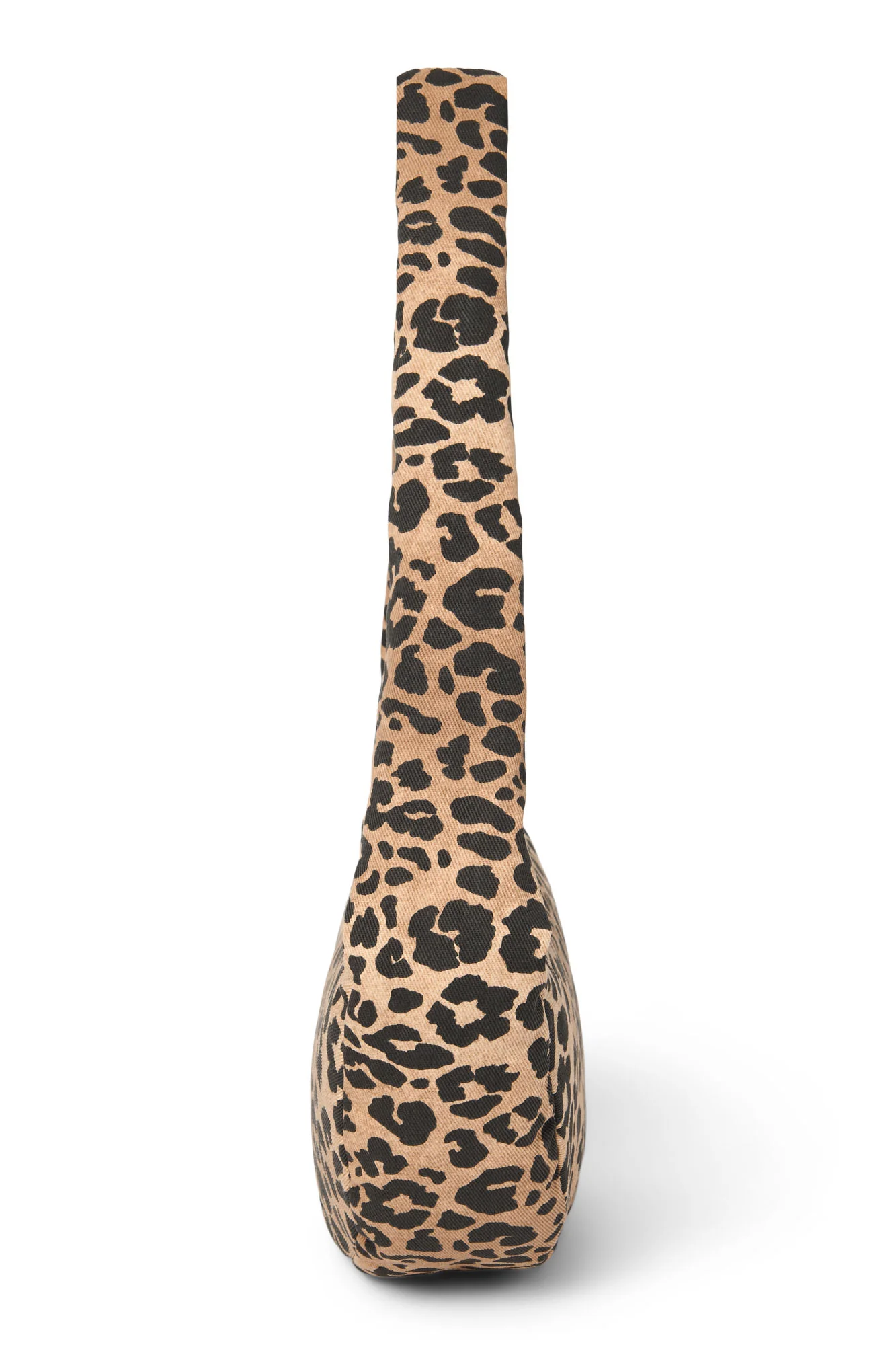 Brown Leopard Cotton Mini-Umhängetasche - Image 7