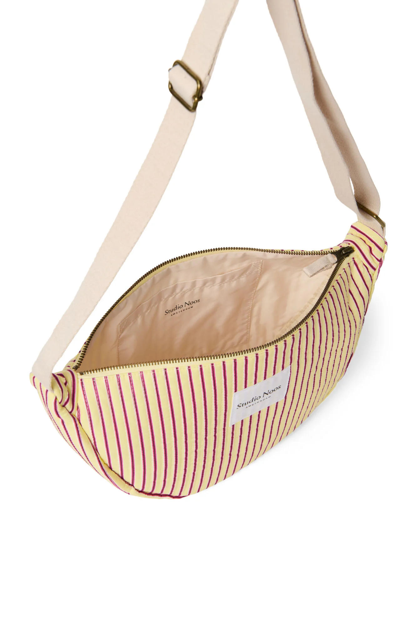 Poplin Striped Adult-Gürteltasche | Gelbe - Image 4