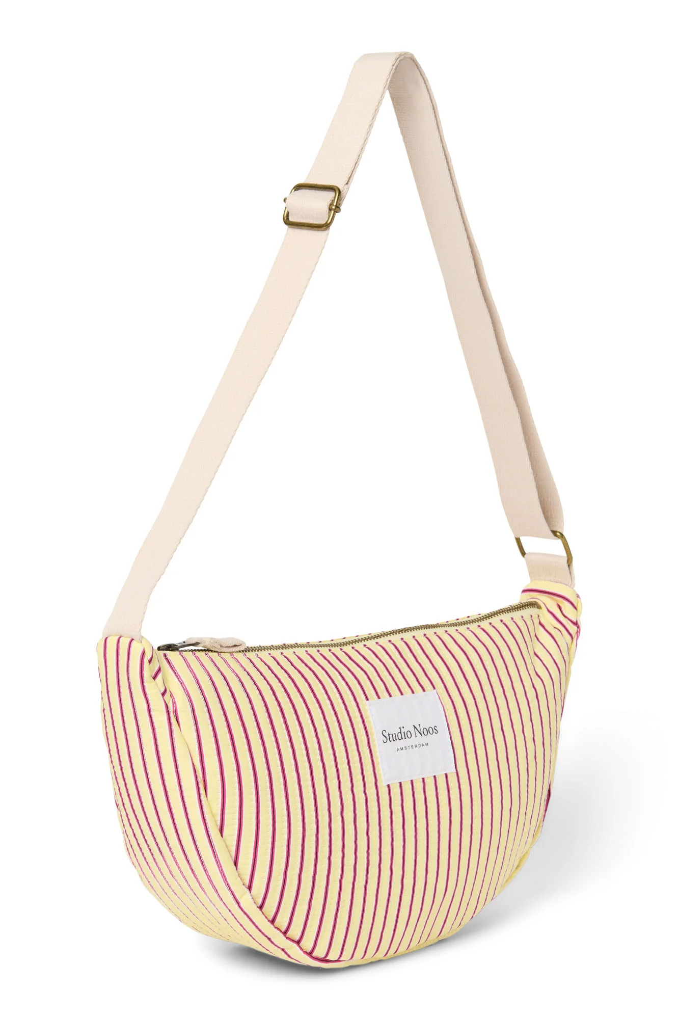 Poplin Striped Adult-Gürteltasche | Gelbe - Image 5