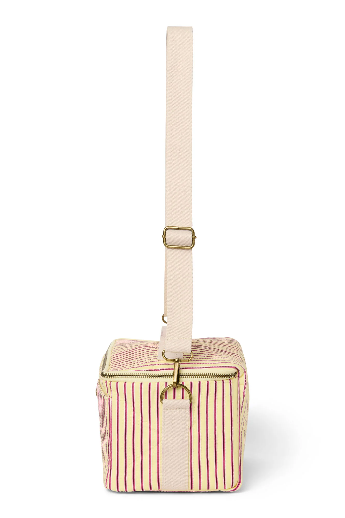 Poplin Striped Kühltasche | Gelbe - Image 5
