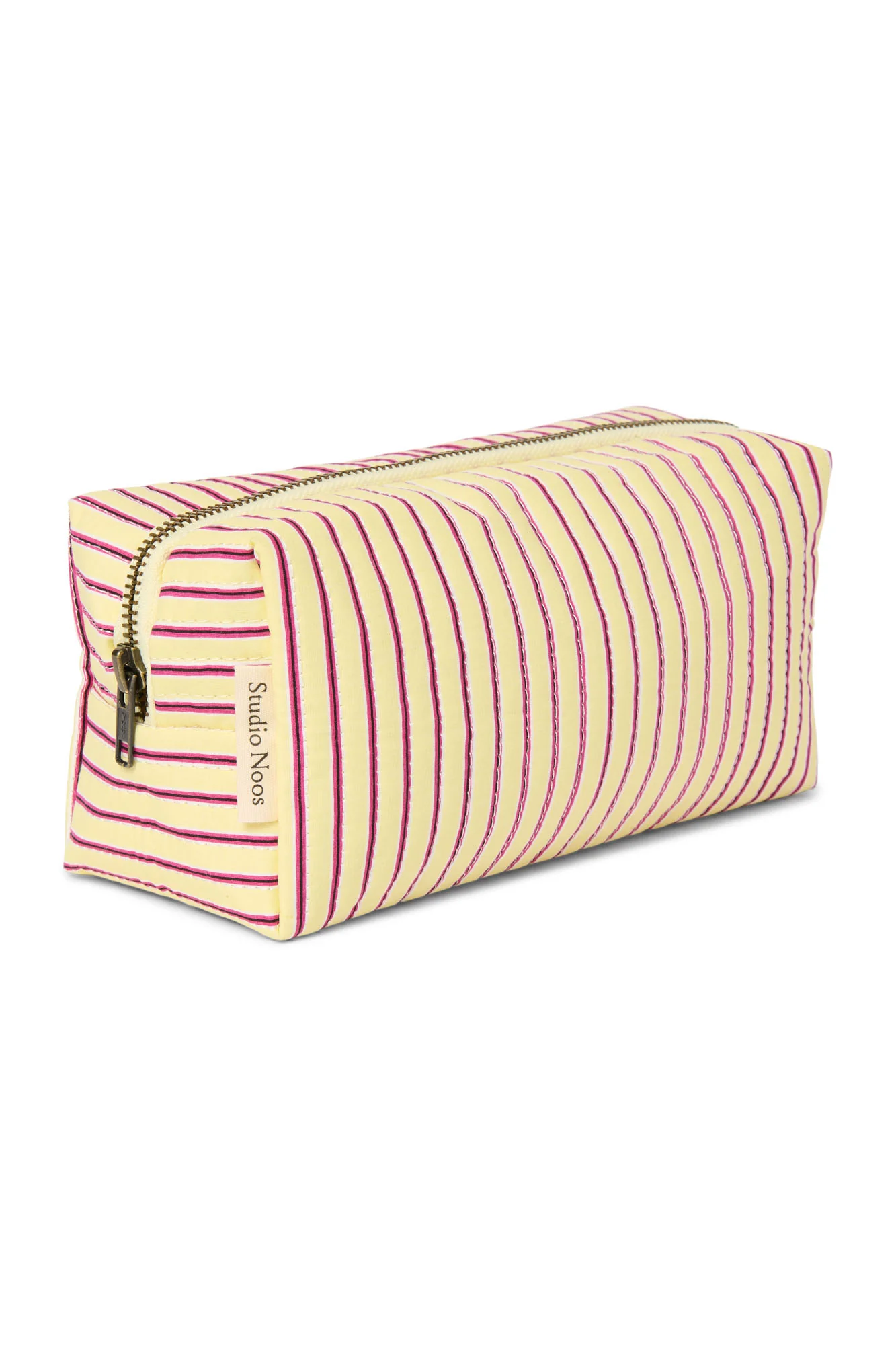 Poplin Striped Täschchen | Gelbe - Image 4
