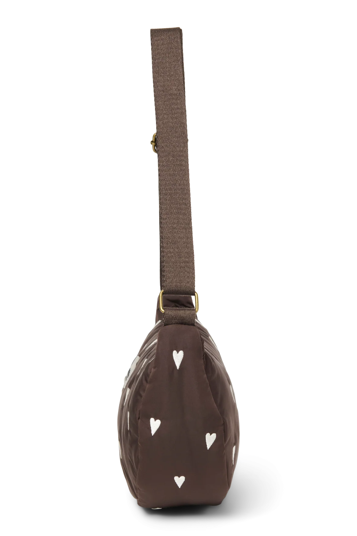 Puffy Adult-Gürteltasche | Braune Hearts - Image 6