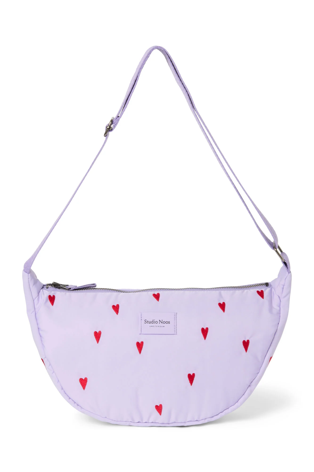 Lila Hearts Puffy Adult-Gürteltasche