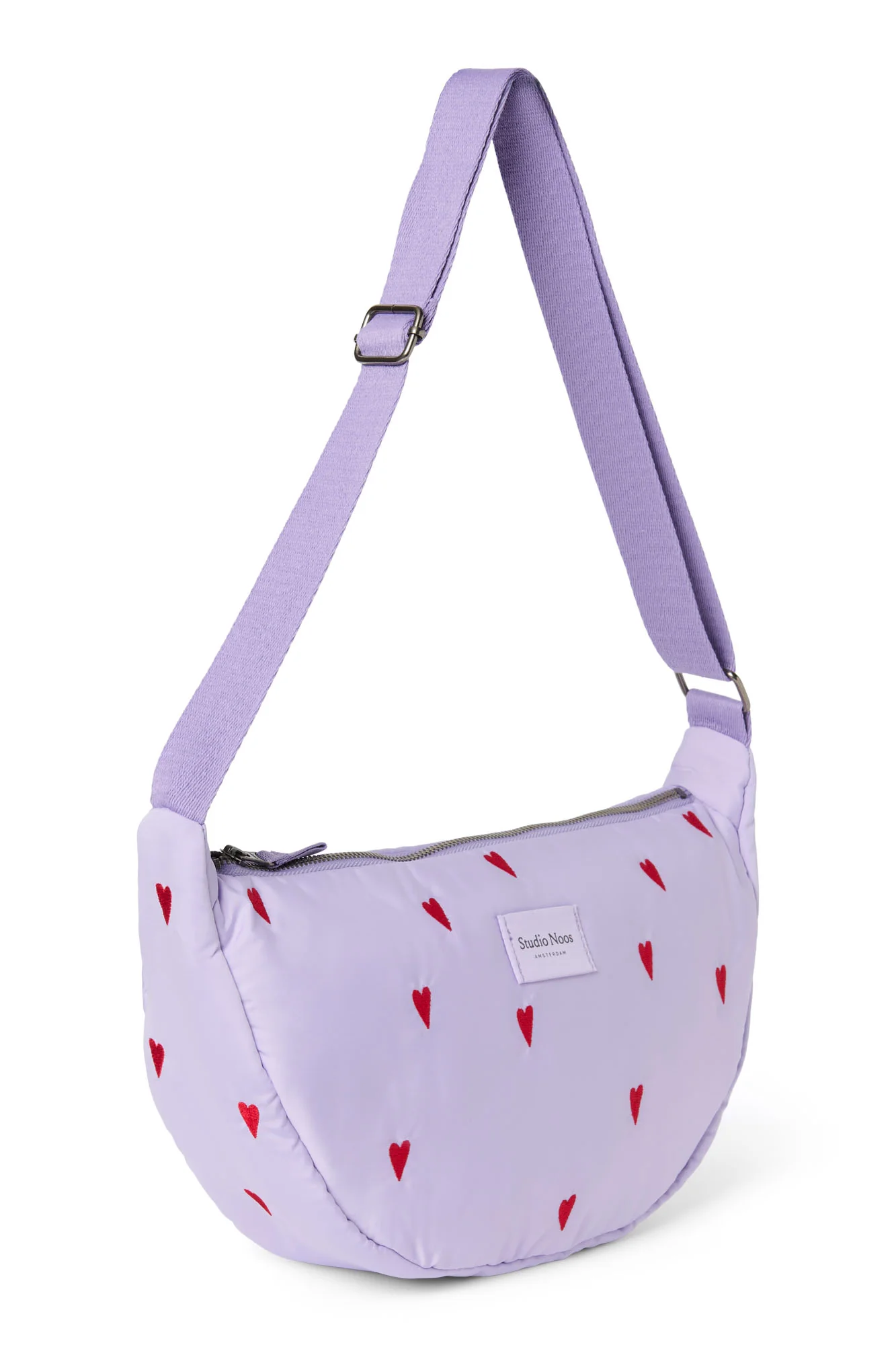 Lila Hearts Puffy Adult-Gürteltasche - Image 3