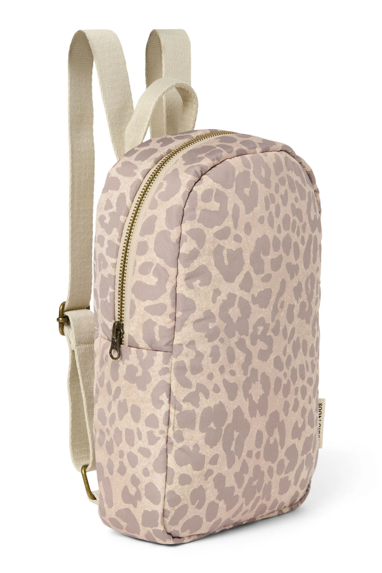 Puffy Mini-Rucksack | Beige Leopard - Image 3