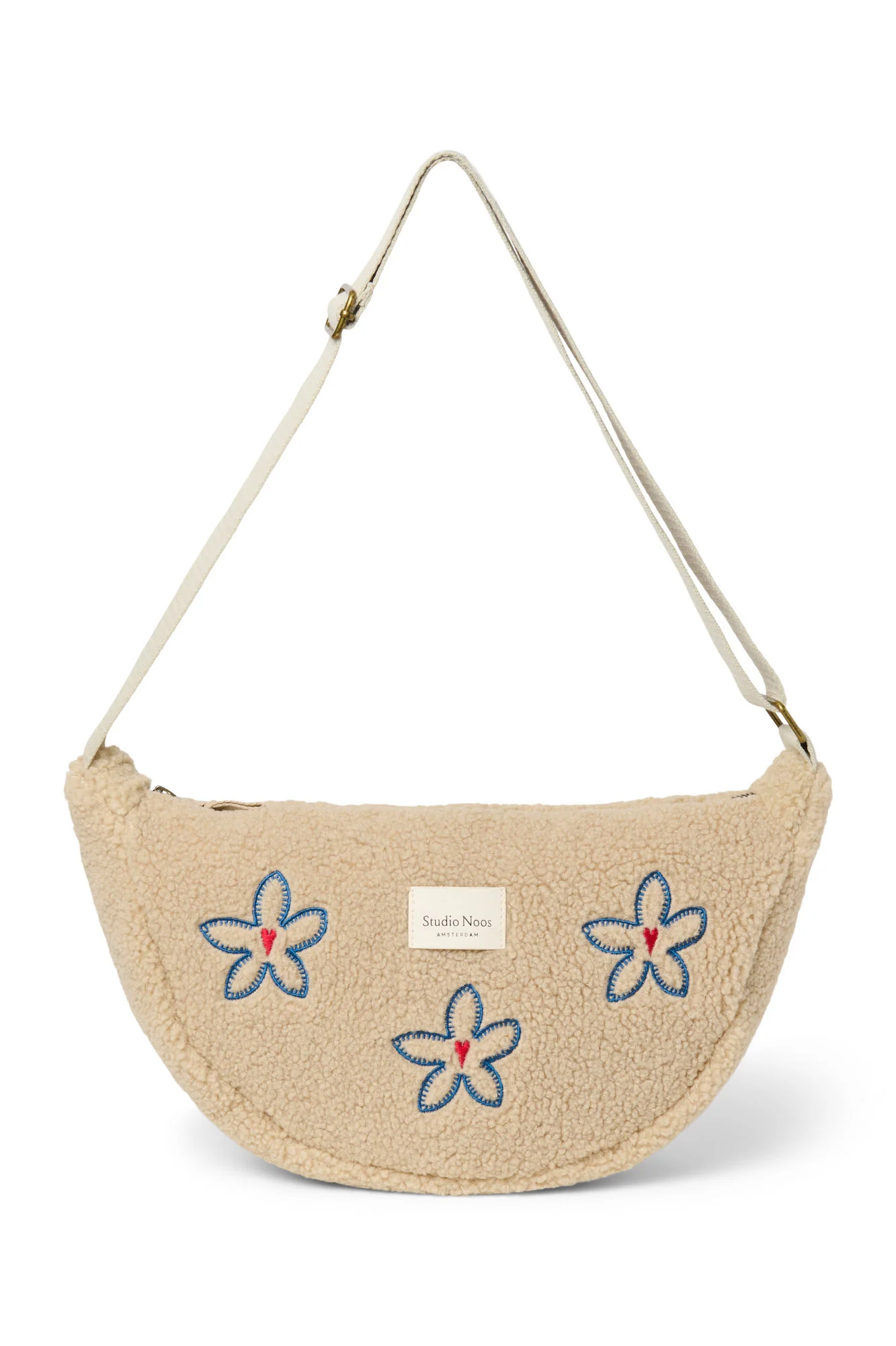 Ecru Flower Heart Teddy Adult-Gürteltasche