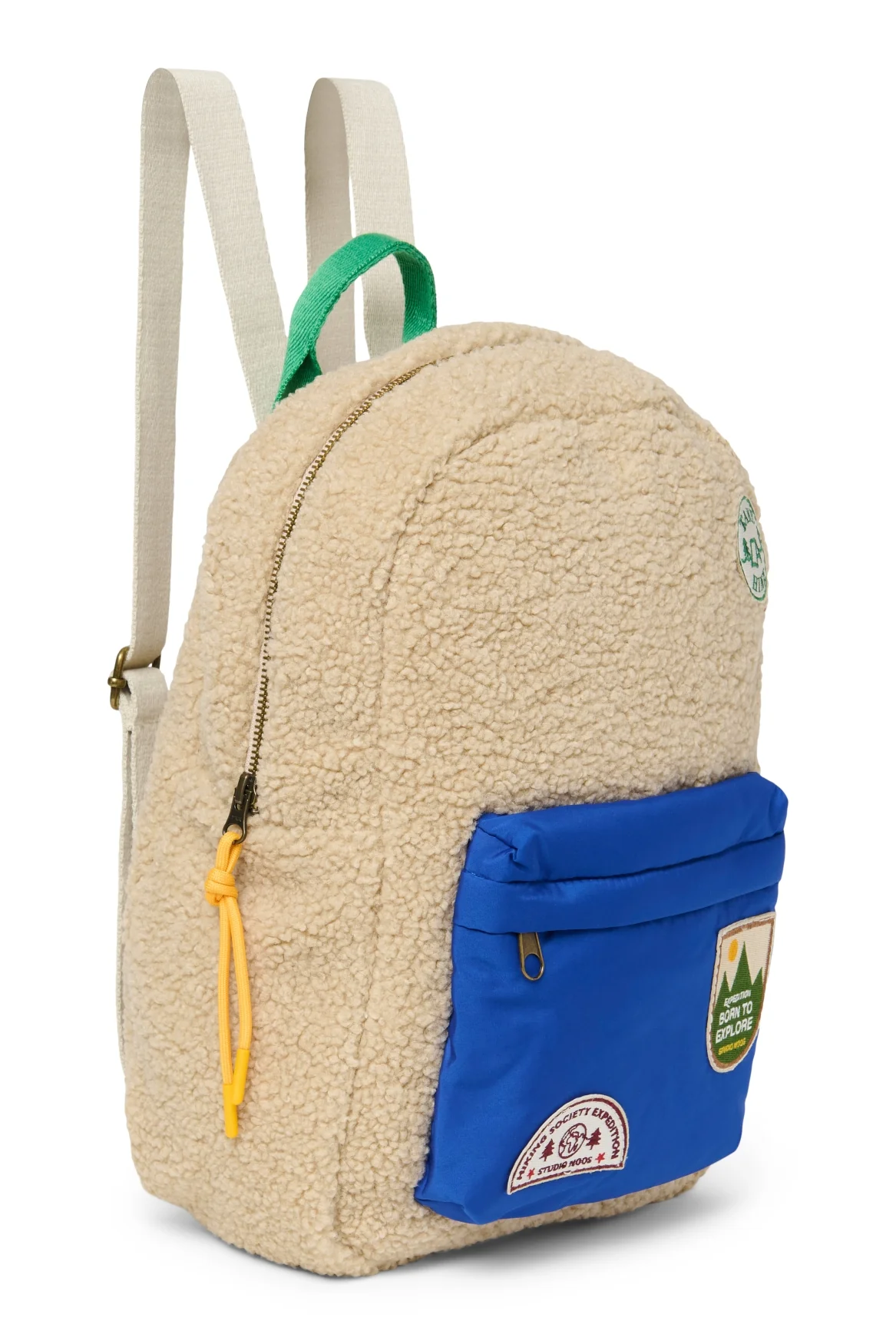 Teddy Midi-Rucksack | Ecru/Kobalt - Image 5